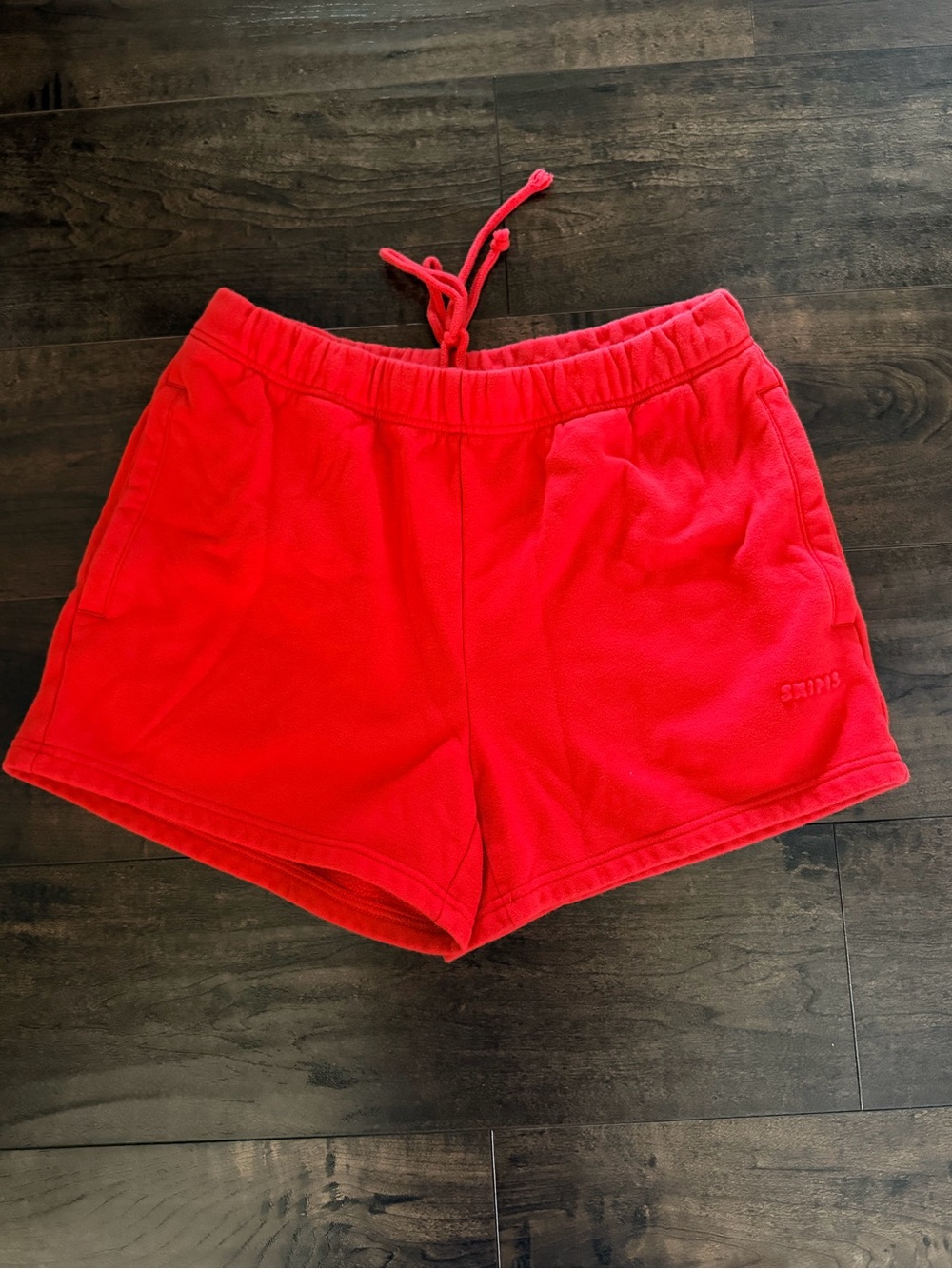 Skims Cotton Fleece Short - Cherry